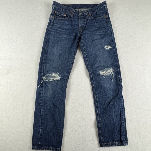 Levis 501‎ Button Fly Women's 26x28 Med Wash Premium - Picture 2 of 10